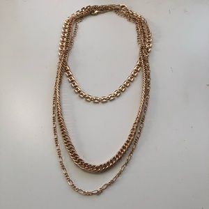 3 chain necklace set